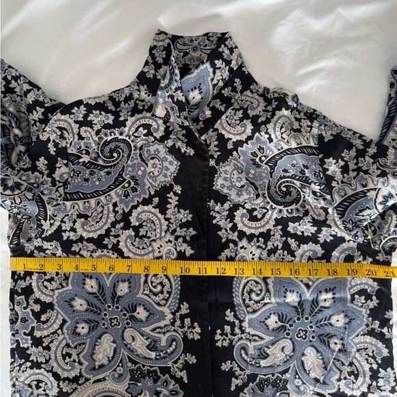 Navy Paisley shirt - Picture 2 of 3
